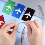 Aluminium Alloy Luggage Tag with Secure Steel Loop - Image 3