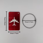 Aluminium Alloy Luggage Tag with Secure Steel Loop - Image 5