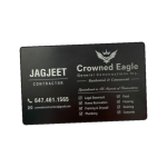 Black Anodised Aluminium Engraved Business Card - Image 9