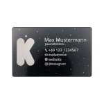 Black Anodised Aluminium Engraved Business Card - Image 7