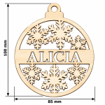 Laser Cut Christmas Ornaments in MDF - Image 2