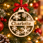 Laser Cut Christmas Ornaments in MDF - Image 3