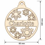 Laser Cut Christmas Ornaments in MDF - Image 4